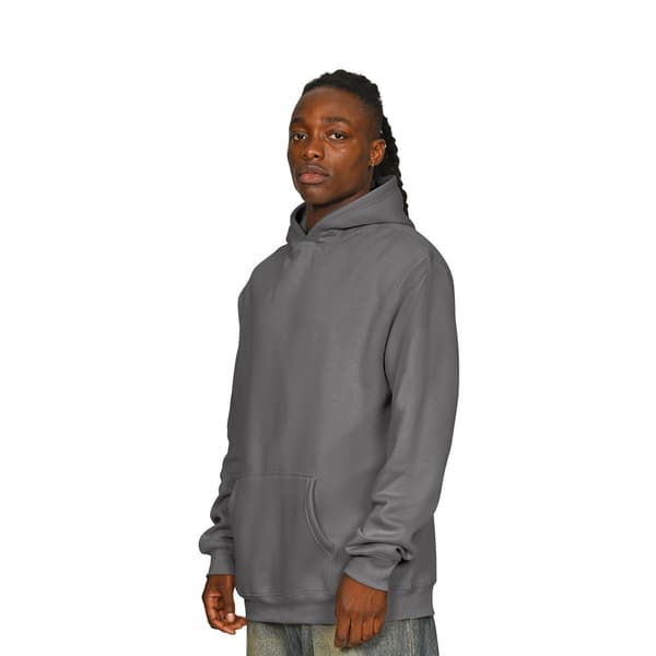Casual Classics Herr Ringspun Bomull Lång Oversized Hoodie M Kol Charcoal M