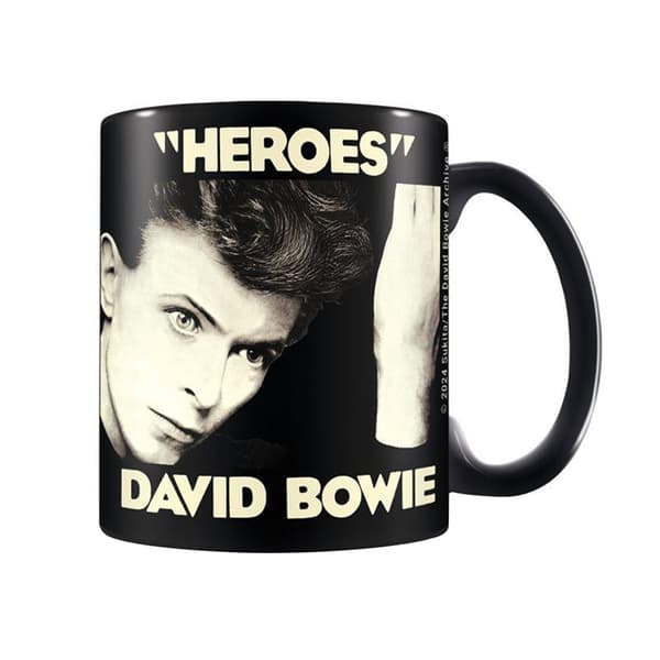 David Bowie Heroes Mugg One Size Svart Black One Size