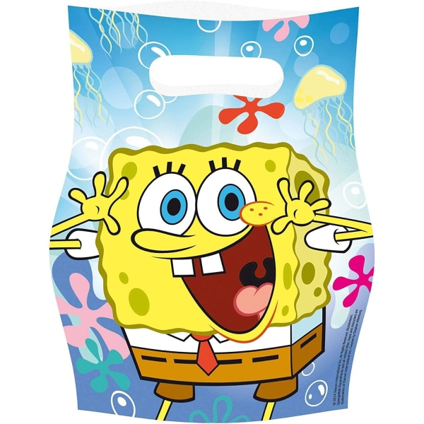SpongeBob SquarePants Festpåsar i plast (paket med 6) One Size M Multicoloured One Size