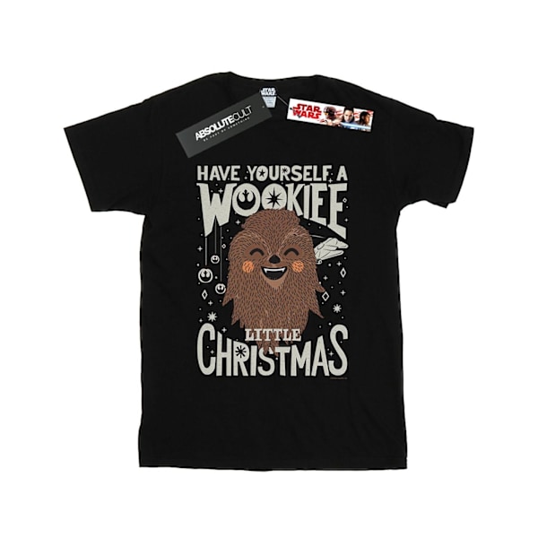 Star Wars Dam/Damer Wookiee Liten Jul Bomull Pojkvän Black L