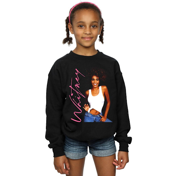 Whitney Houston Girls Whitney Smile Sweatshirt 12-13 år Svart Black 12-13 Years