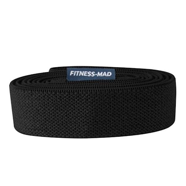 Fitness Mad Fabric Loop Resistance Band Stark Svart Black Strong