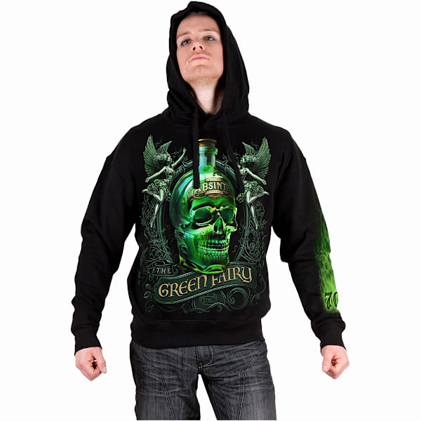 Spiral Direct Unisex Vuxen The Green Fairy Hoodie S Svart Black S