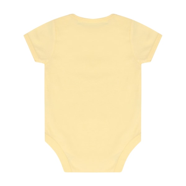 Larkwood Baby Boys/Girls Essential Short Sleeve Bodysuit 3-6 månader Pale Yellow 3-6 Months