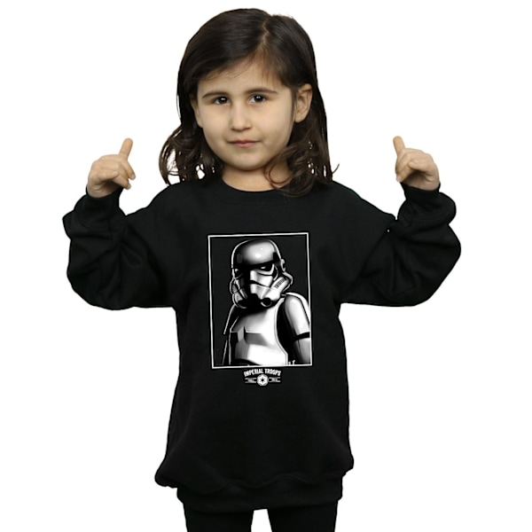 Star Wars Girls Imperial Troops Sweatshirt 9-11 år Svart Black 9-11 Years