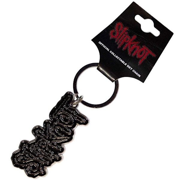 Slipknot Bordered Logo Nyckelring One Size Svart Black One Size