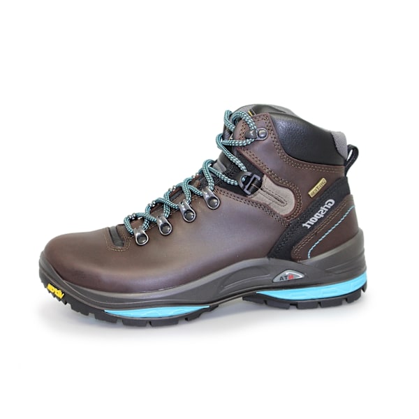 Grisport Dam/Kvinna Glide Vaxat Läder Vandringskängor 9 UK Br Brown/Black 9 UK