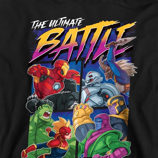 Marvel Barn/Barn The Ultimate Battle Tröja med Huvtröja 5-6 Black 5-6 Years