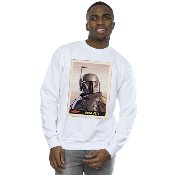 Star Wars Herr The Mandalorian Boba Fett Sweatshirt M Vit White M