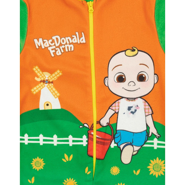 Cocomelon Barnkläder/Barn MacDonald Farm Baby JJ Sovdress 18-24 Green/Orange/Yellow 18-24 Months