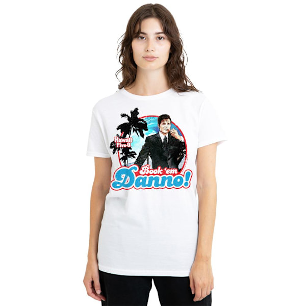 Hawaii Five-0 Unisex Vuxen Book Em Danno T-Shirt S Vit White S