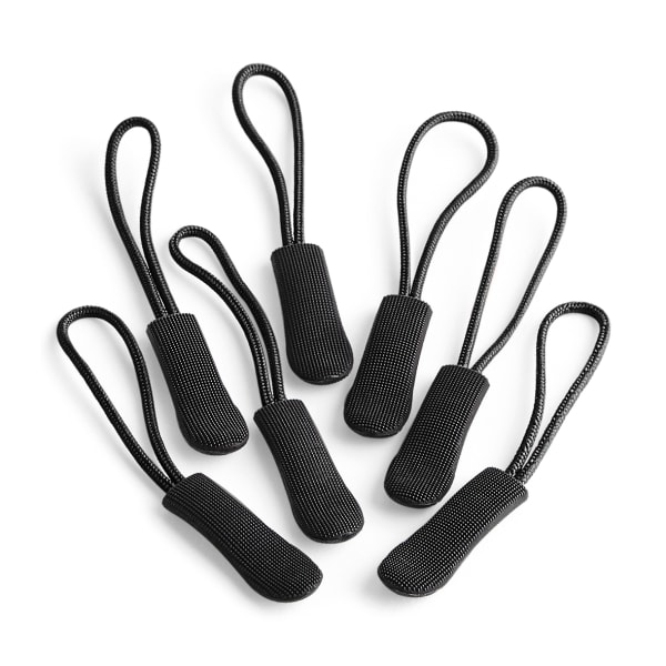 Quadra SLX Zip Puller Pack (Pack of 10) One Size Black Black One Size