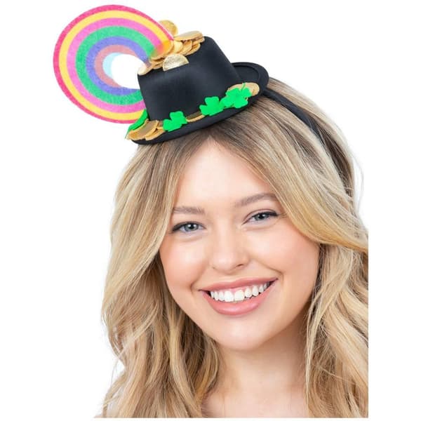 Smiffys Pot O´Gold Minihatt Regnbåge Hårband One Size Multicolo Multicoloured One Size