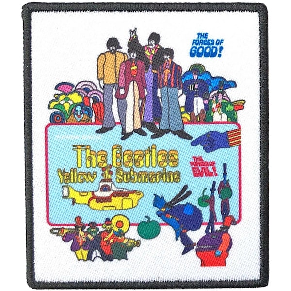 The Beatles Yellow Submarine Film Affisch Patch En Storlek Flerfärgad Multicoloured One Size