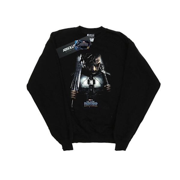 Marvel Dam Black Panther Killmonger Poster Sweatshirt för kvinnor Black L