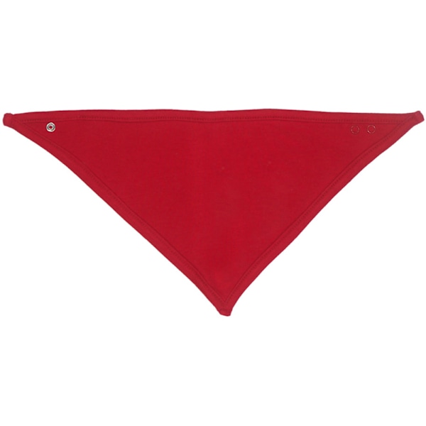 Babybugz Baby Plain Bandana Bib One Size Vit/Röd White/Red One Size