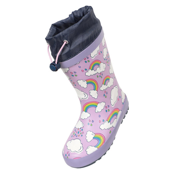 Mountain Warehouse Barn/Kids II Regnbågsvinterstövlar Lilac 7 UK Child