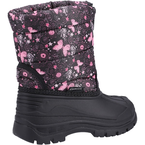 Cotswold Childrens/Kids Iceberg Butterfly Snow Boots 1 UK Rosa/ Pink/Black 1 UK