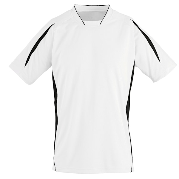 SOLS Barn/Barn Maracana 2 Kortärmad Fotbollströja 8 White/Black 8 Years