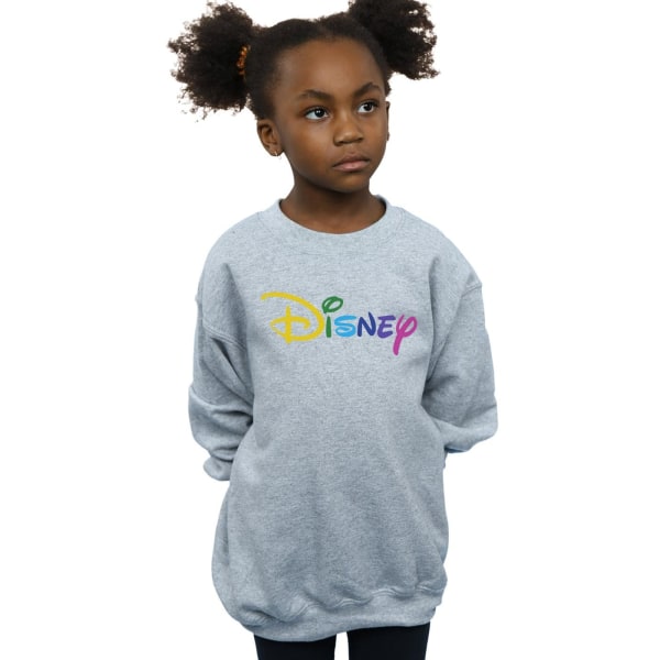 Disney Girls Color Logo Sweatshirt 7-8 Years Sports Grey Sports Grey 7-8 Years
