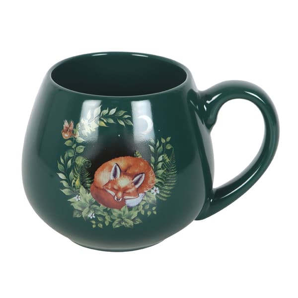 Something Different Sovande Räv Rundad Mugg One Size Grön Green One Size