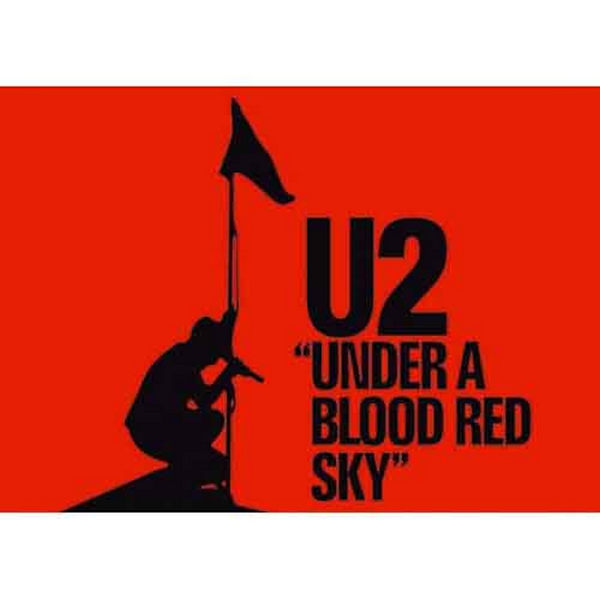 U2 Under A Blood Red Sky Postcard One Size Röd/Svart Red/Black One Size