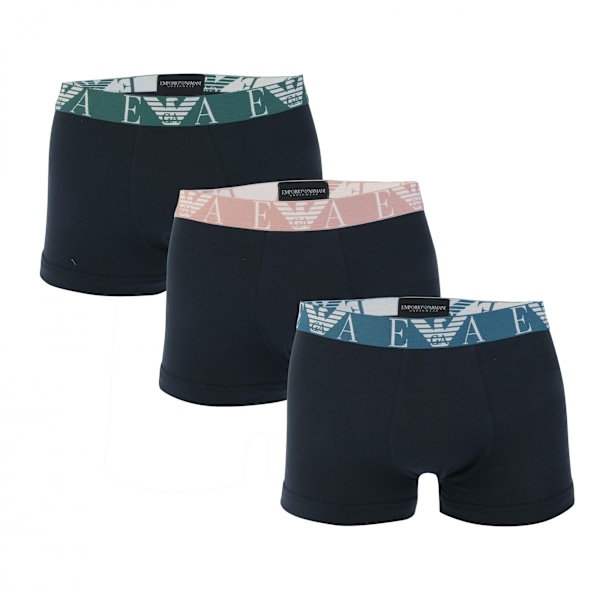 Armani Herr Boxershorts (3-pack) S Marinblå Navy S