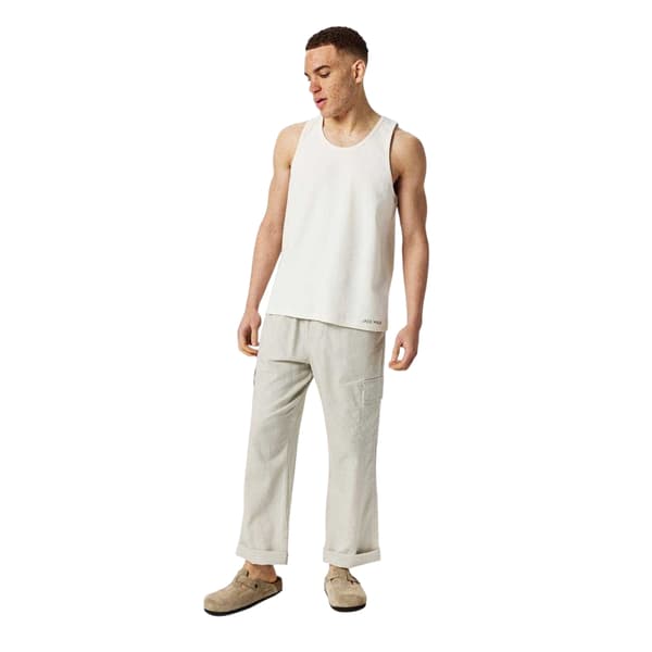 Jack Wills Herr Texturerad Regular Linne L Benvit Bone L