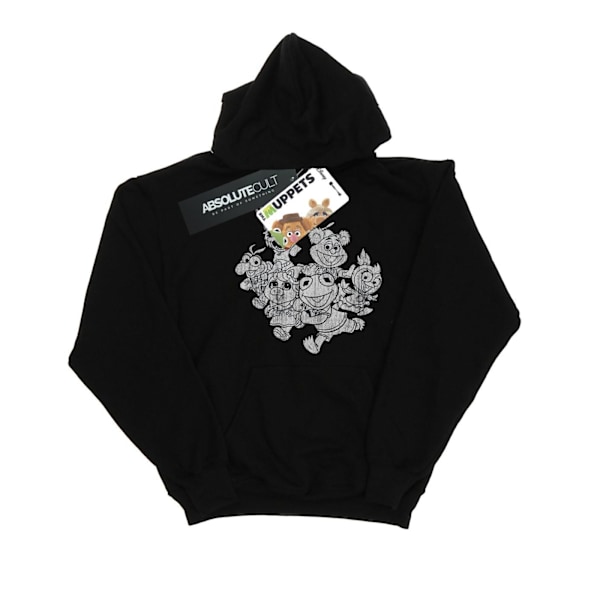 Disney Herr The Muppets Muppet Babies Mono Group Hoodie 4XL Svart Black 4XL