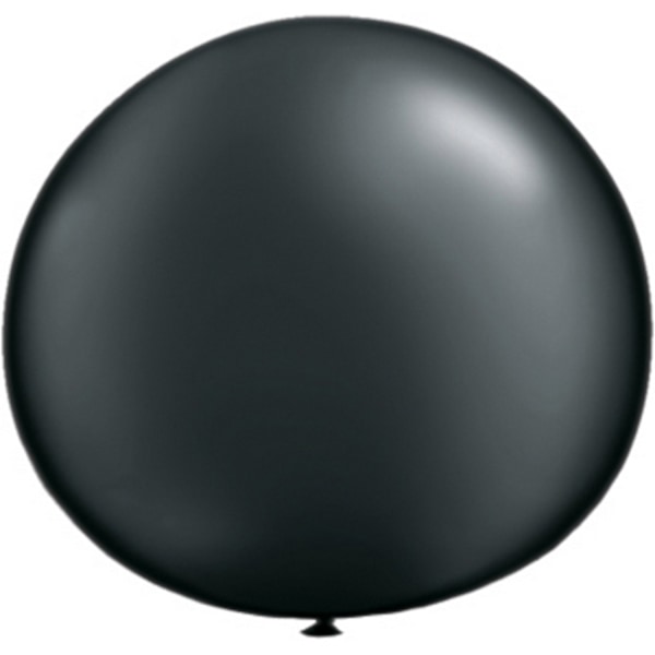 Qualatex 5 tum enkla latexpartyballonger (förpackning om 100) (48 färger) Pearl Onyx Black One Size