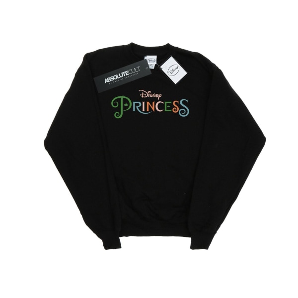 Disney Princess Girls Colour Logo Sweatshirt 5-6 år Svart Black 5-6 Years