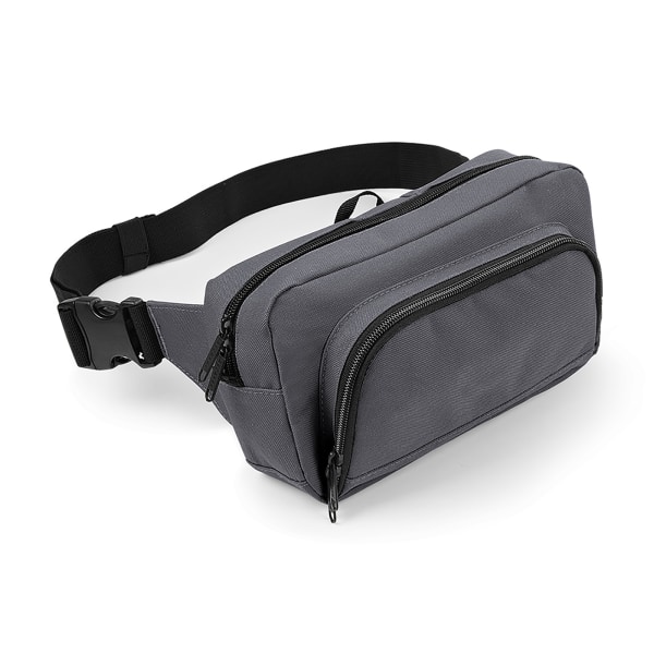 BagBase Organizer Bälte / Waistpack Bag (2,5 liter) One Size Gr Graphite Grey One Size