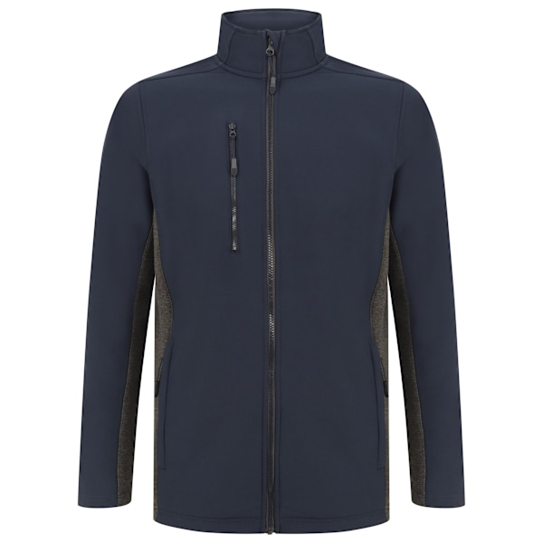 Henbury Unisex Kontrast Soft Shell Jacka XXS Marinblå/Kol Navy/Charcoal XXS