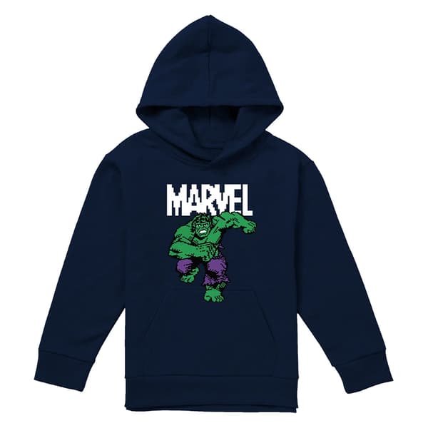 Marvel Barn/Kids Hulk Pixel Pull Over Hoodie 7-8 år Ath Athletic Heather 7-8 Years