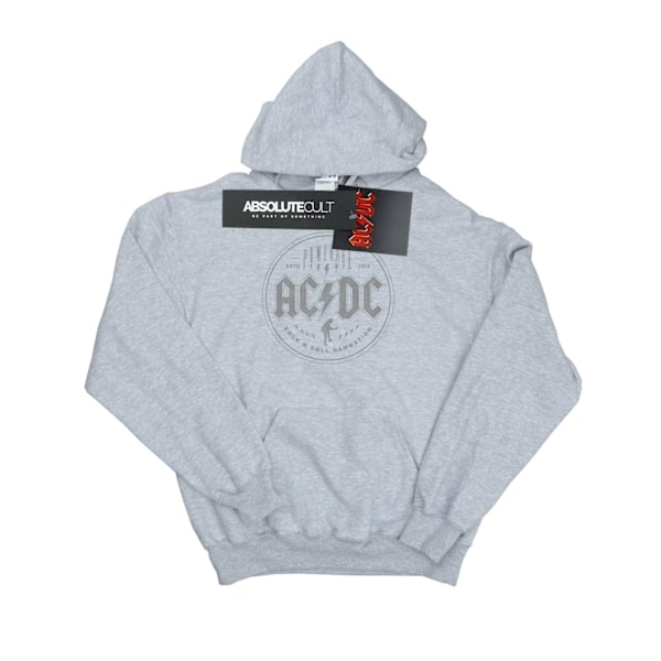 AC/DC Damnation Svart Hoodie XL Heather Grey för dam/kvinnor Heather Grey XL