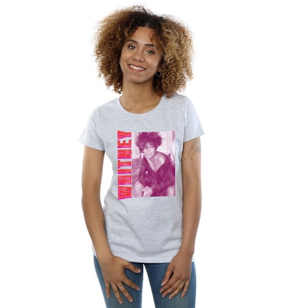 Whitney Houston Dam/Kvinnor Whitney Pose Bomull T-shirt M Spo Sports Grey M