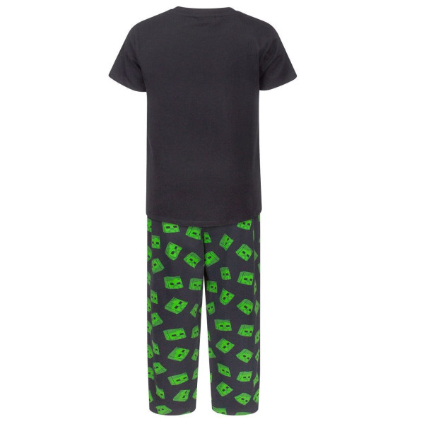 Minecraft Boys Zombie Pyjamas Set 9-10 år grå/grön/svart Grey/Green/Black 9-10 Years
