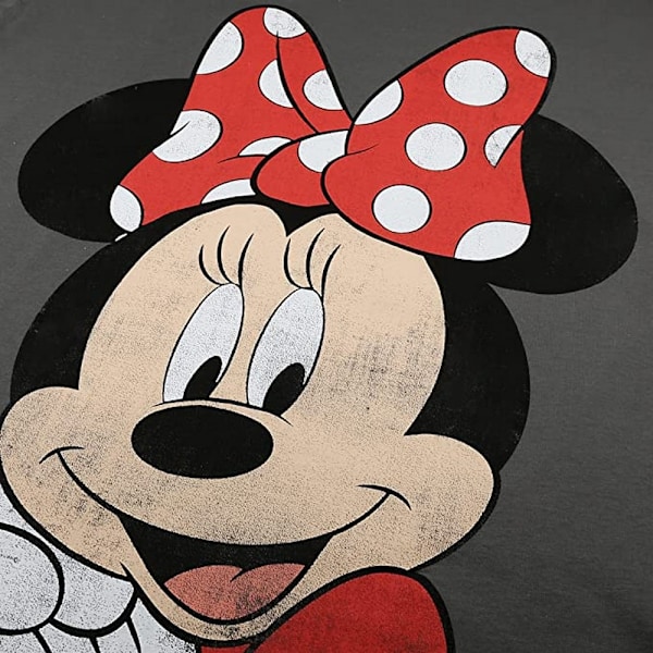 Disney Dam/Kvinnor Minnie Mouse Smile T-Shirt XL Grafit/Röd Graphite/Red/Black XL