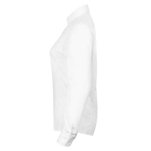 Henbury Dam/Damer Modern Långärmad Oxford Skjorta XL Vit White XL