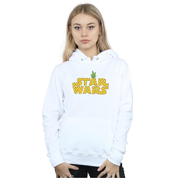 Star Wars Dam/Kvinnor Ananas Logotyp Hoodie XL Vit White XL