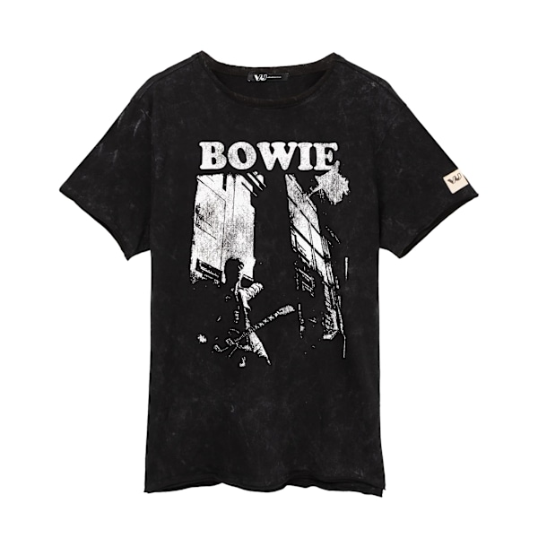 David Bowie Unisex Vuxen T-shirt XXL Svart/Vit Black/White XXL