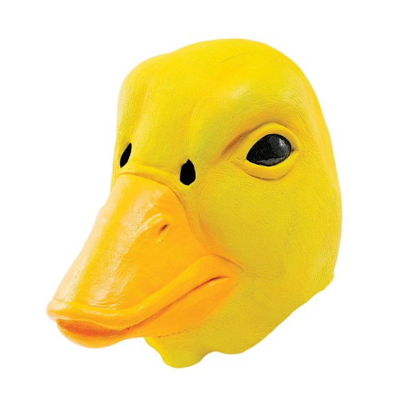 Bristol Novelty Unisex Vuxen Gummianka Mask En Storlek Gul Yellow One Size