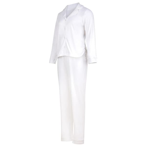 Towel City Dam/Dam Soft Touch Långärmad Pyjamas Set M I Ivory M