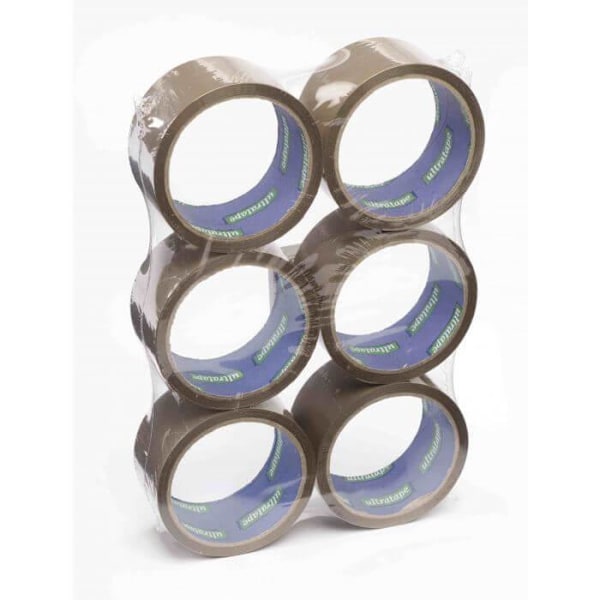 Ultratape tejp (6-pack) One Size Brun Brown One Size