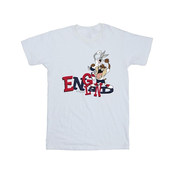 Looney Tunes Herr Bugs & Taz England T-shirt S Vit White S