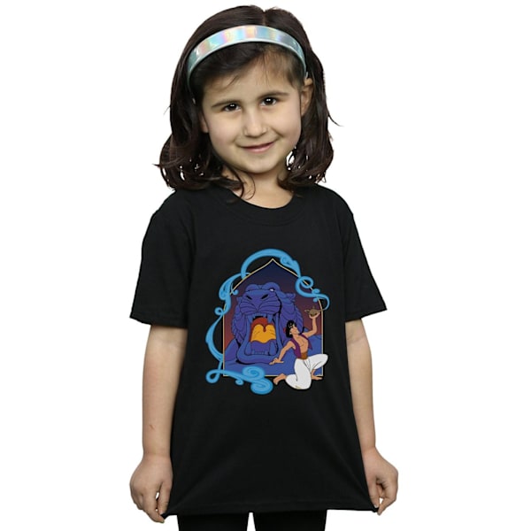 Disney Girls Aladdin Cave Of Wonders Bomull T-shirt 5-6 År B Black 5-6 Years