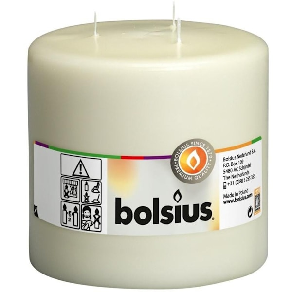 Bolsius Mammoth Ljus En Storlek Elfenben Ivory One Size