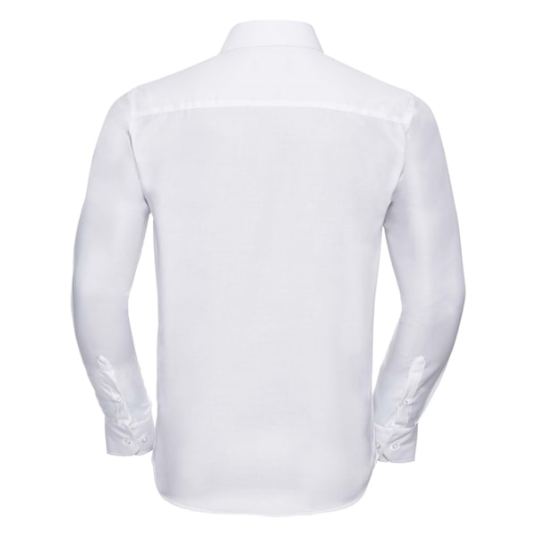 Russell Collection Herr Långärmad Skräddarsydd Ultimate Non-Iron White 15inch