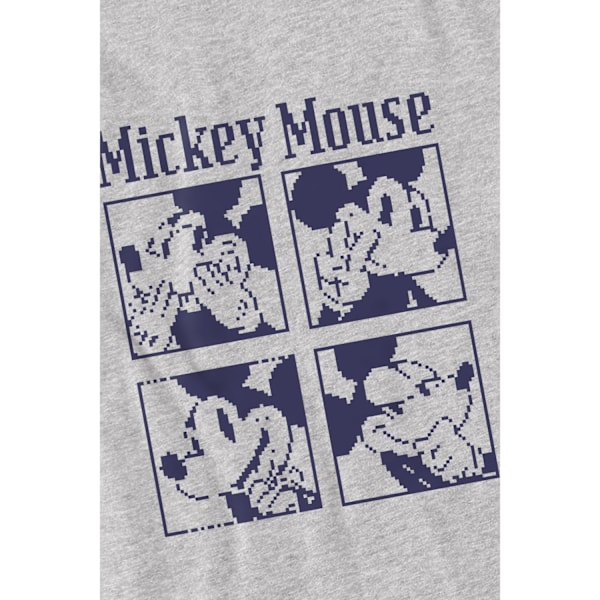 Disney Herr Mickey Mouse Pixelerad T-shirt S Sport Heather Sport Heather S