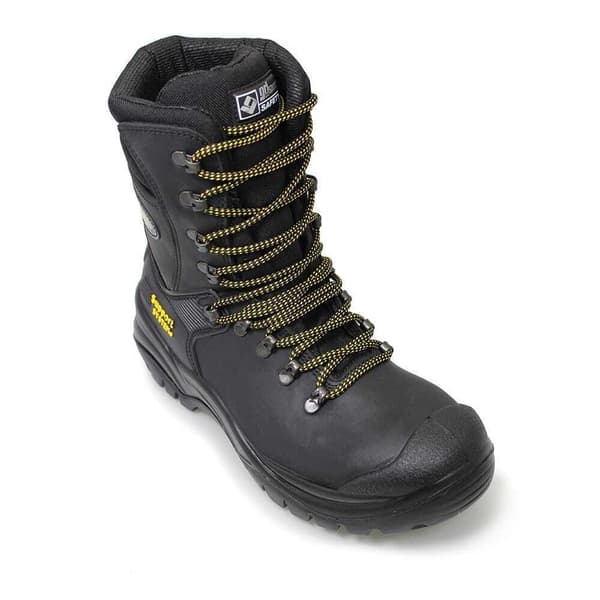 Grisport Combat Waxy Läder Säkerhetskängor 7 UK Svart Black 7 UK
